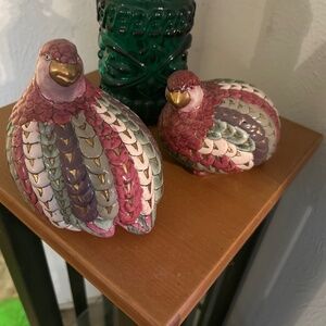 Ceramic quail set